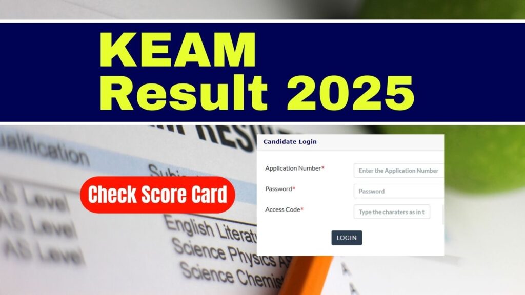KEAM Result 2025 - Check Score Card, Rank, Cut Off Marks 1 KEAM Result 2025