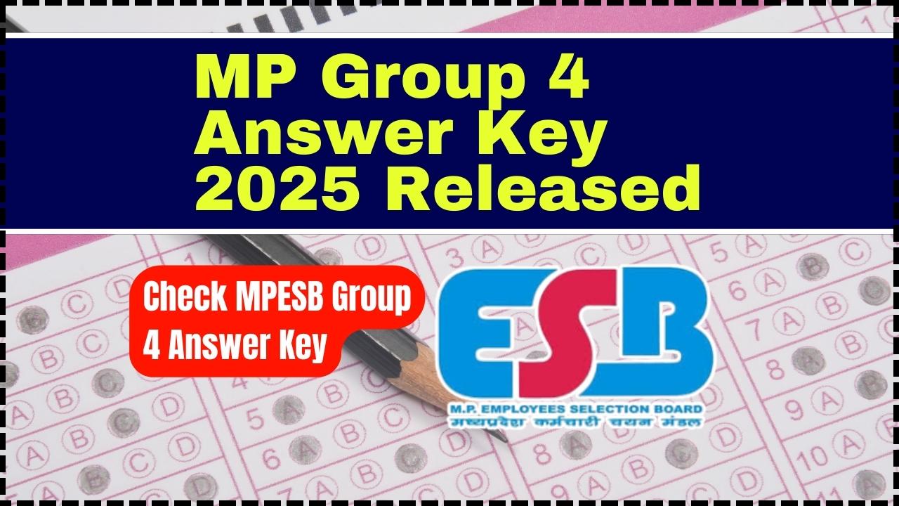 MP Group 4 Answer Key 2025 Released